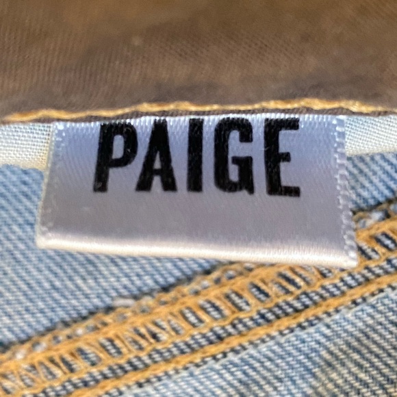 Paige Jimmy Jimmy Skinny In Delilah Destructed Blue Ripped Boyfriend Jeans 💙 25 - Picture 10 of 12